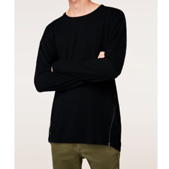 Zara | Sweaters | Zara Man Long Black 